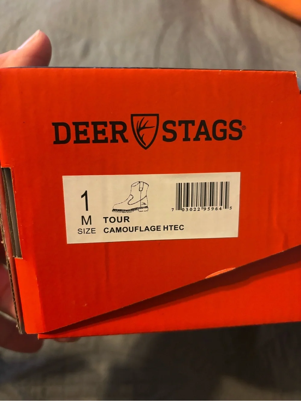 Deer Stags Kids Brown Camo Pull-On Boots